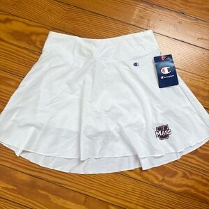 Champion Women's White UMass Tennis Skirt